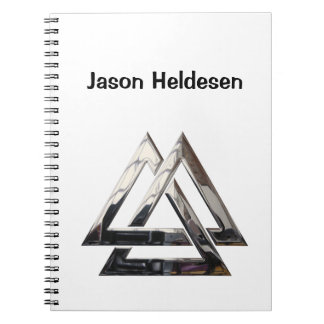 Valknut - silver notebook