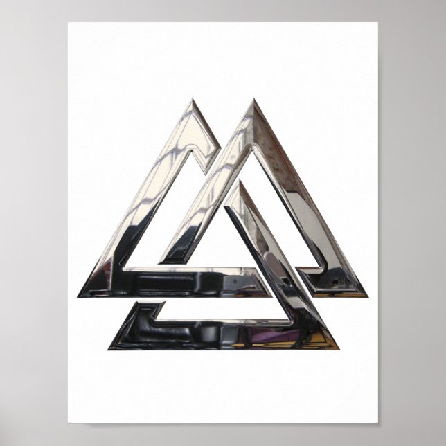 Valknut - silver poster (Front)