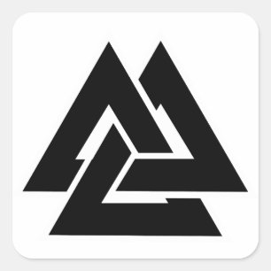 Valknut Square Sticker