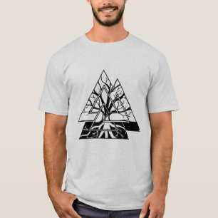 Valknut Symbol and Tree of life  -Yggdrasil T-Shirt
