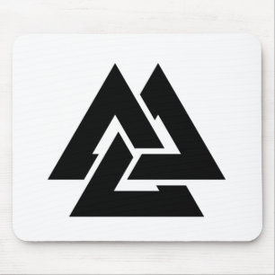 Valknut Symbol triquetra Mouse Mat
