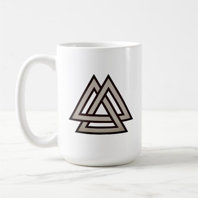 Valknut symbol variant coffee mug (Left)