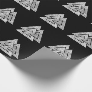 Valknut Viking Design Wrapping Paper