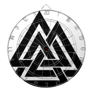 Valknut Viking Norse Nordic Protection Symbol Odin Dartboard
