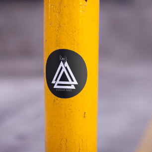 Valknut Viking Triangle Art Classic Round Sticker