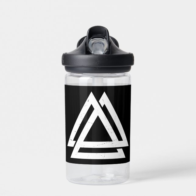 Valknut Viking Water Bottle (Front)