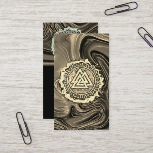 Valknut (Warped) Business Card