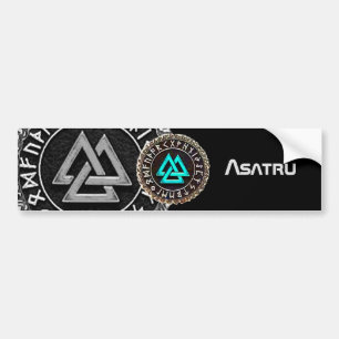 Valknut (Winding) Bumper Sticker