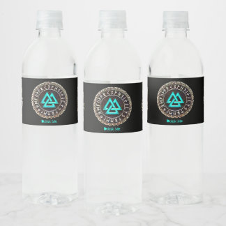 Valknut (Winding) Water Bottle Label