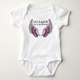 Valkyrie in Training pink Baby Bodysuit