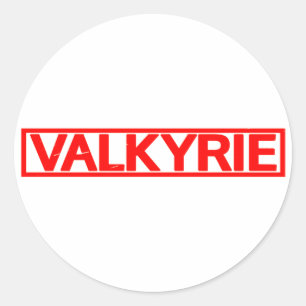 Valkyrie Stamp Classic Round Sticker
