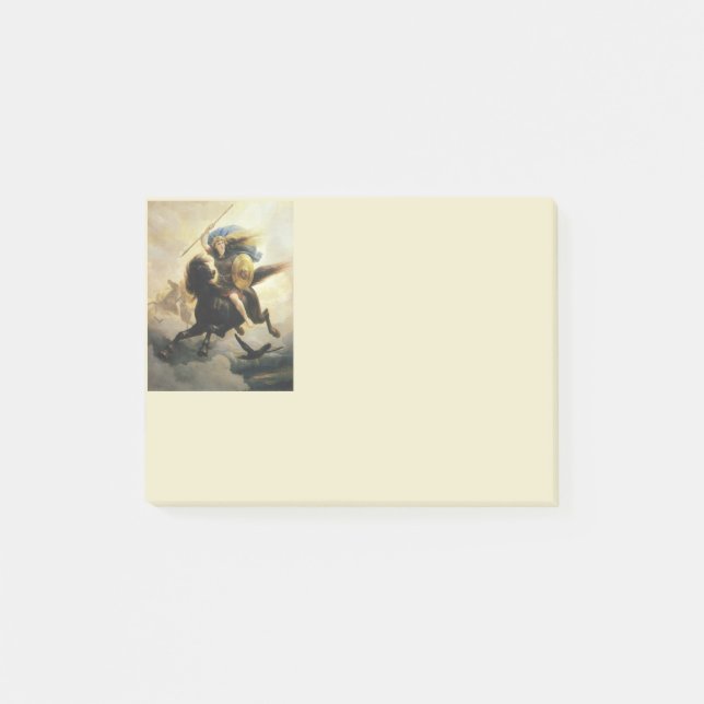Valkyrie with Shield on Horseback Post-it Notes (Front)