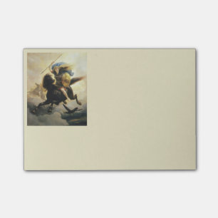 Valkyrie with Shield on Horseback Post-it Notes