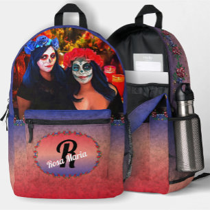 Vallarta Catrinas with Flowers & Candles 1718 Printed Backpack