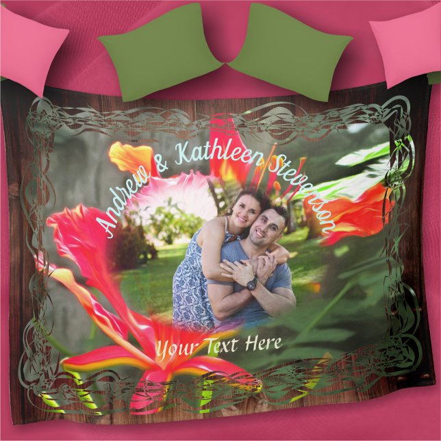 Vallarta Flaming Beauty 1583 Fleece Blanket (Creator Uploaded)