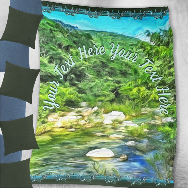 Vallarta River South 0366 Fleece Blanket (Creator Uploaded)