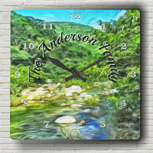 Vallarta River South 0366  Square Wall Clock