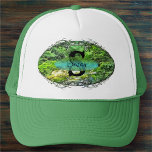 Vallarta River South 0366 Trucker Hat<br><div class="desc">Painting "Vallarta River South 0366" Collection Looking to simply keep the sun out of your eyes? This custom hat is the perfect way to meet this simple need and more. Customise the front with your text and create an essential accessory you will never leave behind! Personalise on the product page...</div>