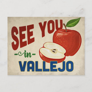 Vallejo California Apple - Vintage Travel Postcard