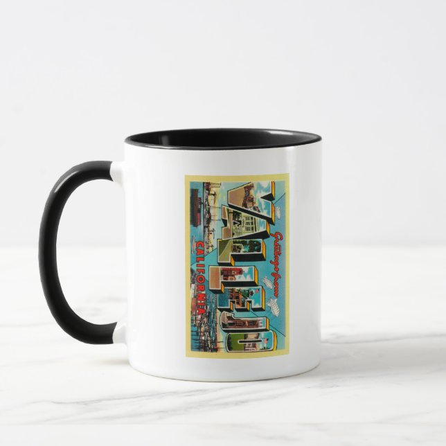 Vallejo, California - Large Letter Scenes Mug (Left)