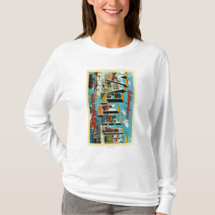Vallejo, California - Large Letter Scenes T-Shirt