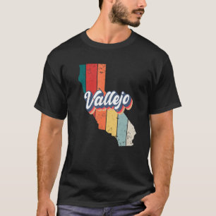 Vallejo City Retro Vintage Hometown California T-Shirt