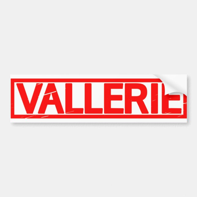 Vallerie Stamp Bumper Sticker (Front)