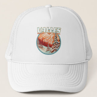 Valles Italy Travel logo Trucker Hat