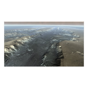 Valles Marineris, the Grand Canyon of Mars Photo Print