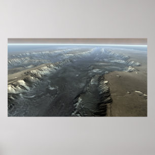 Valles Marineris, the Grand Canyon of Mars Poster