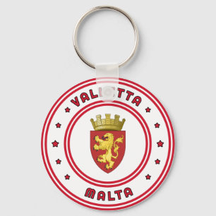 Valletta Coat of Arms, Malta Key Ring