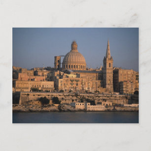 Valletta, from Sliema Bay, Malta Postcard