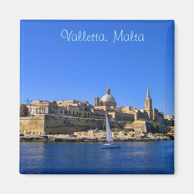 Valletta in sunny day magnet (Front)
