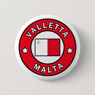 Valletta Malta 6 Cm Round Badge