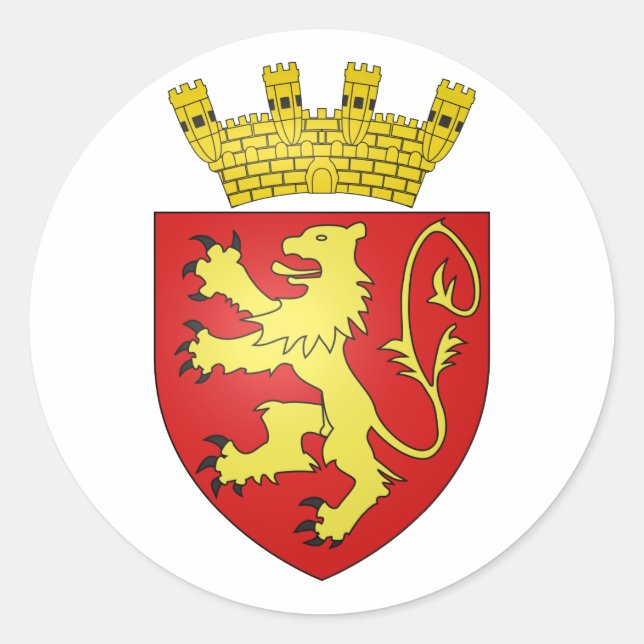 Valletta, Malta Classic Round Sticker (Front)