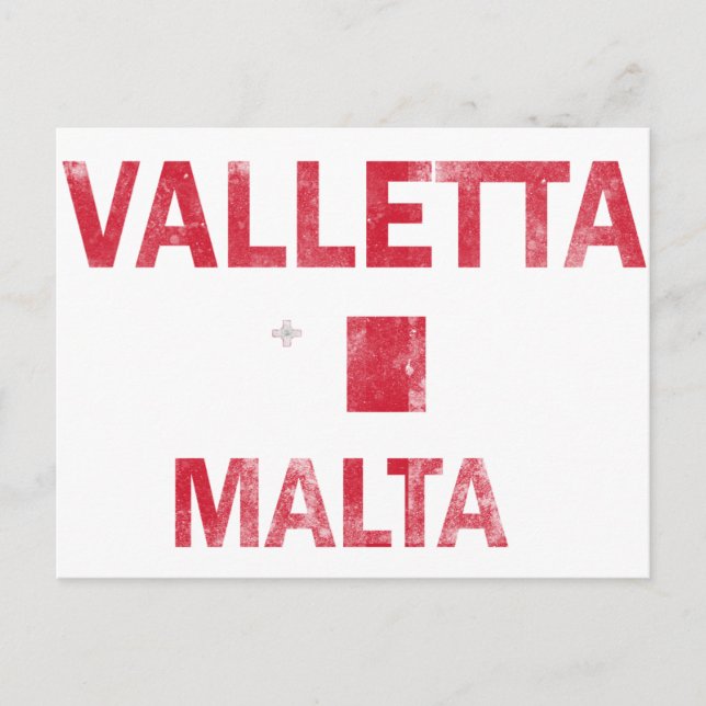Valletta Malta Designs Postcard (Front)