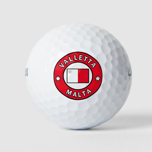 Valletta Malta Golf Balls (Front)