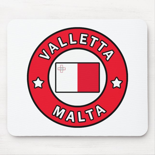Valletta Malta Mouse Mat (Front)