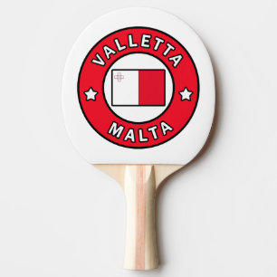 Valletta Malta Ping Pong Paddle