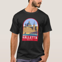 Valletta Malta Travel Vintage Art