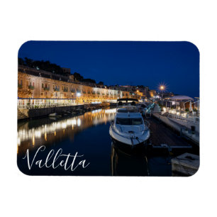 Valletta waterfront district with small harbour magnet