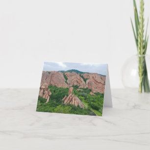Valley and rock formations at roxborough thank you card