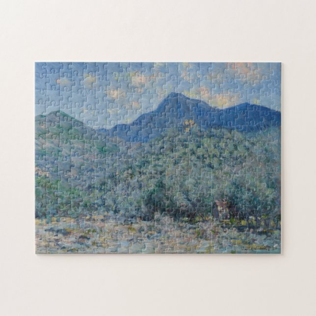 Valley Buona near Bordighera Monet Fine Art Jigsaw Puzzle (Horizontal)
