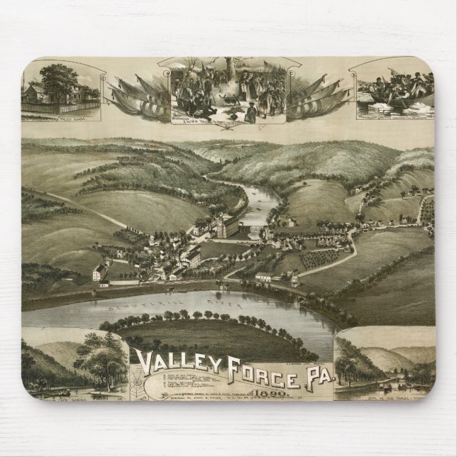 Valley Forge Pa 1890 Mouse Mat (Front)