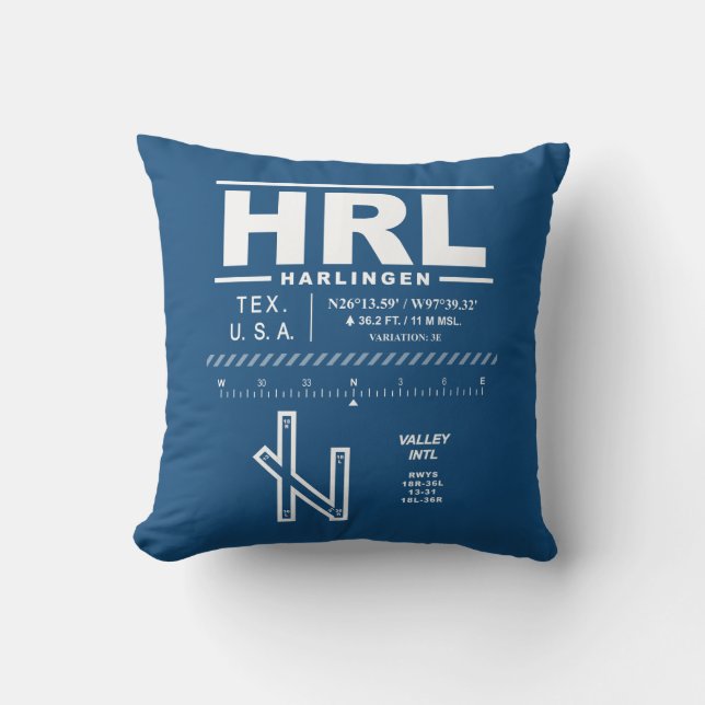Valley International Airport HRL Cushion (Front)