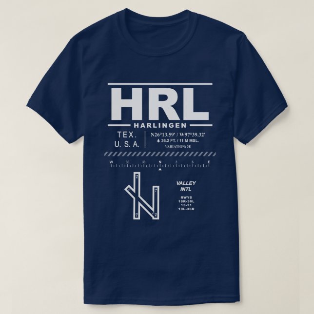 Valley International Airport HRL T-Shirt (Design Front)