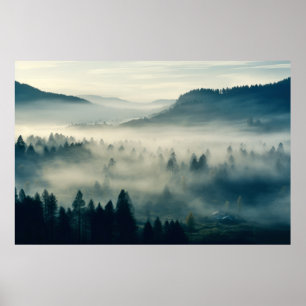 Valley Landscape Meditation Serene Calm Poster