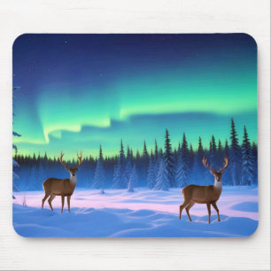 Valley Landscape Panoramic Nature Tranquil Aurora Mouse Mat