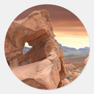 Valley of Fire Classic Round Sticker