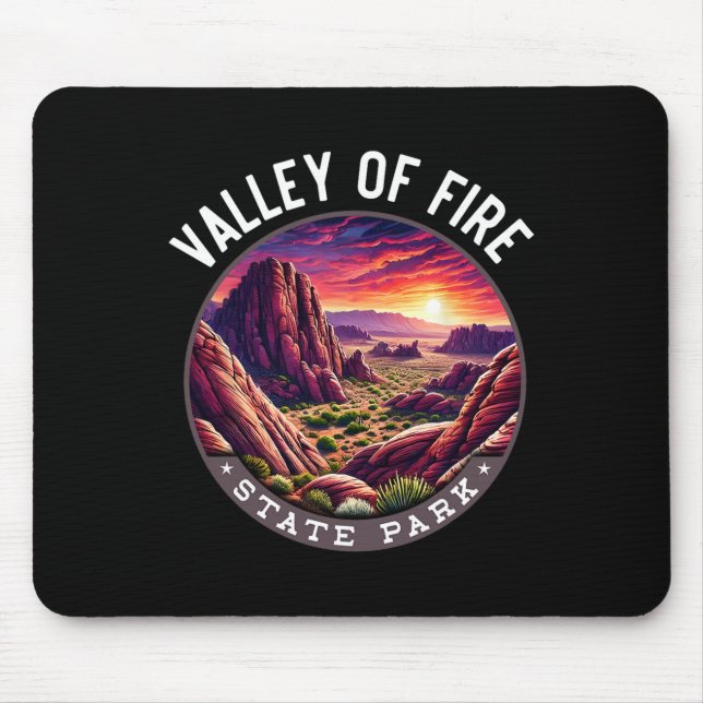 Valley Of Fire Hiking Souvenir1  Mouse Mat (Front)